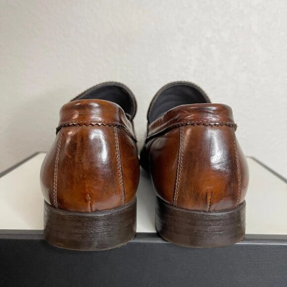 To Boot New York Adam Derrick 60751 Penny Loafer Brown Leather Dress Mens Sz 12 - Picture 6 of 11